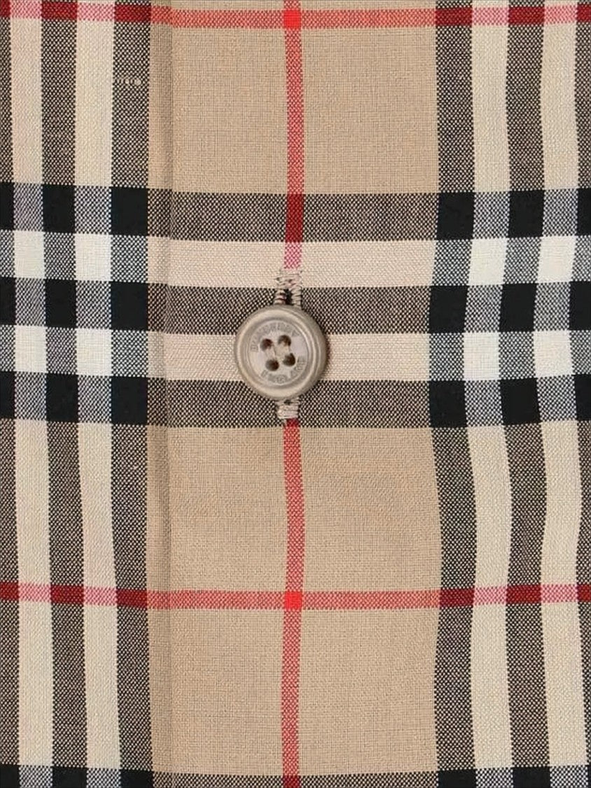 Burberry Classic Check Patterned Long-Sleeve Burberry Shirt