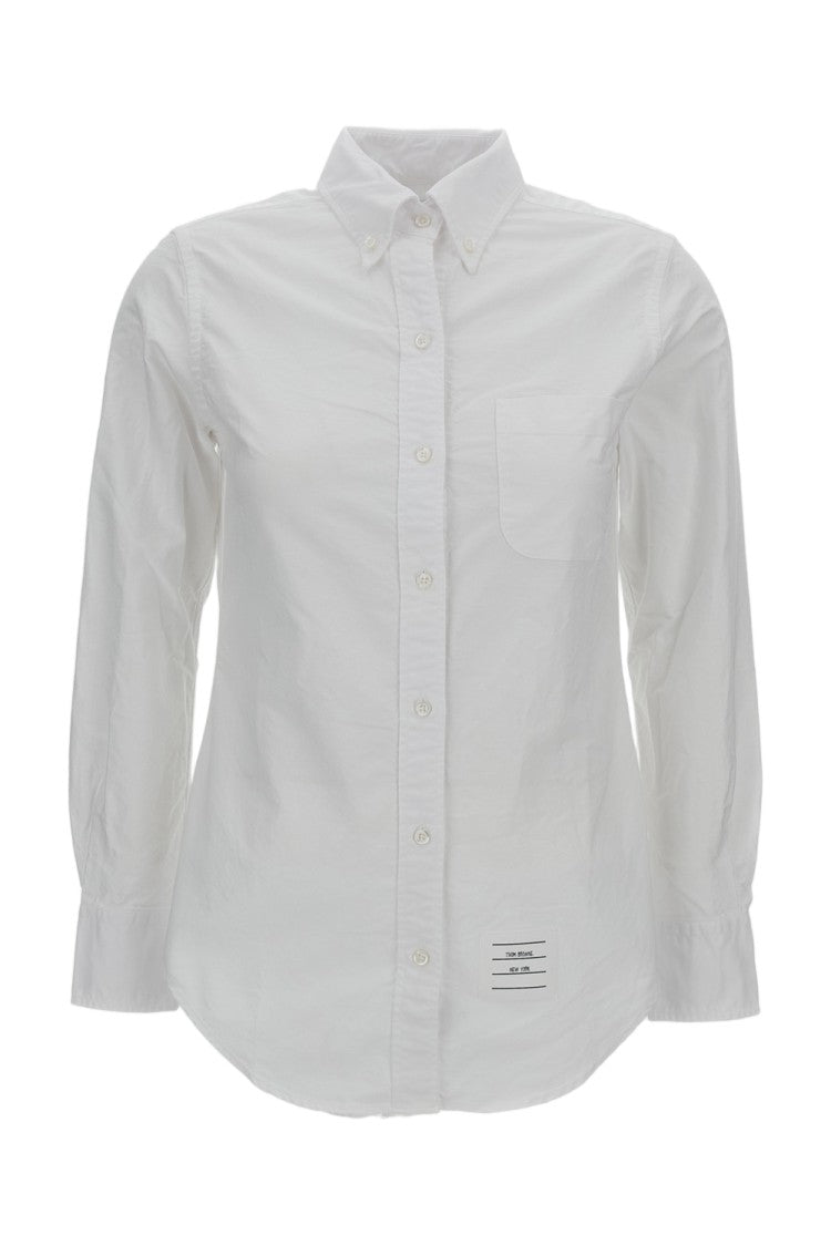 Thom Browne Oxford Long-Sleeved Shirt With Button-Down Collar