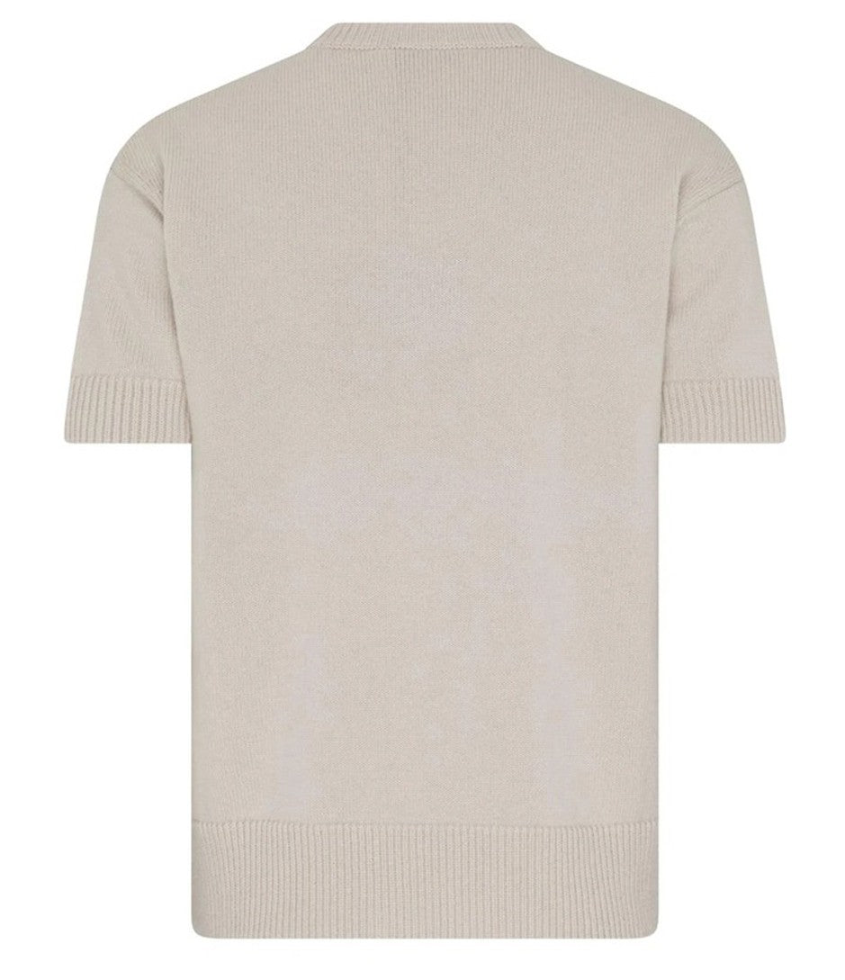 Max Mara Relaxed Fit Knit Sweater With Abstract Letter Design