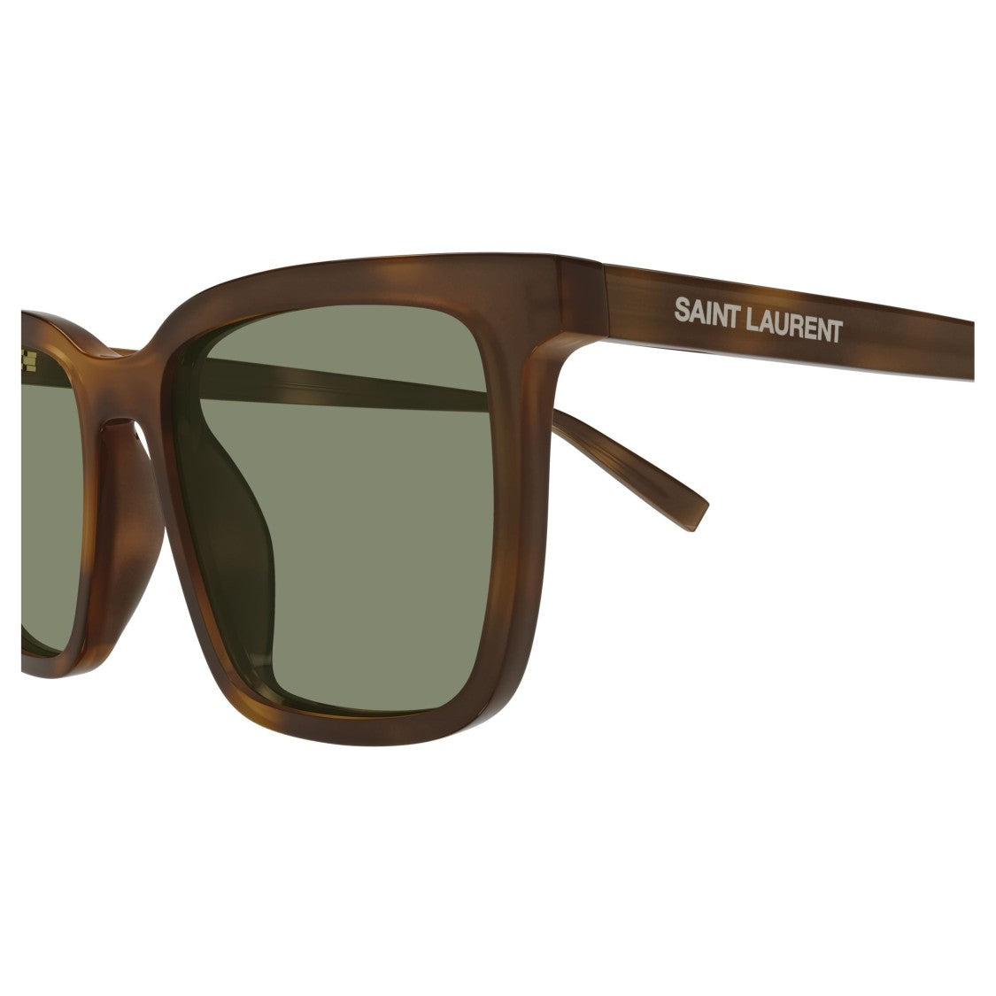 Saint Laurent Square Frame Sunglasses With Tortoiseshell Pattern