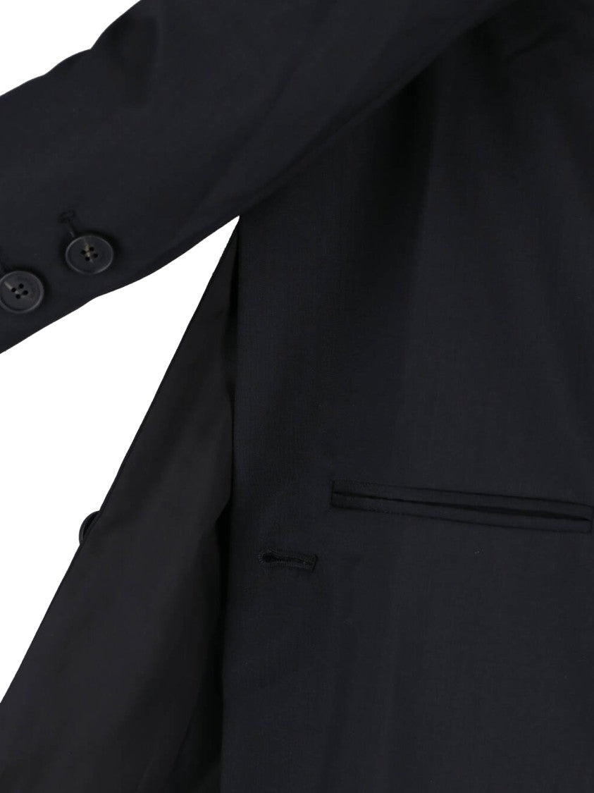 Eudon Choi Black Beatrice Double-Breasted Virgin Wool Blazer
