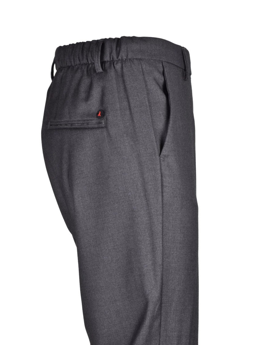 Hyps Grey Technical Blend Tapered Tailored Pants