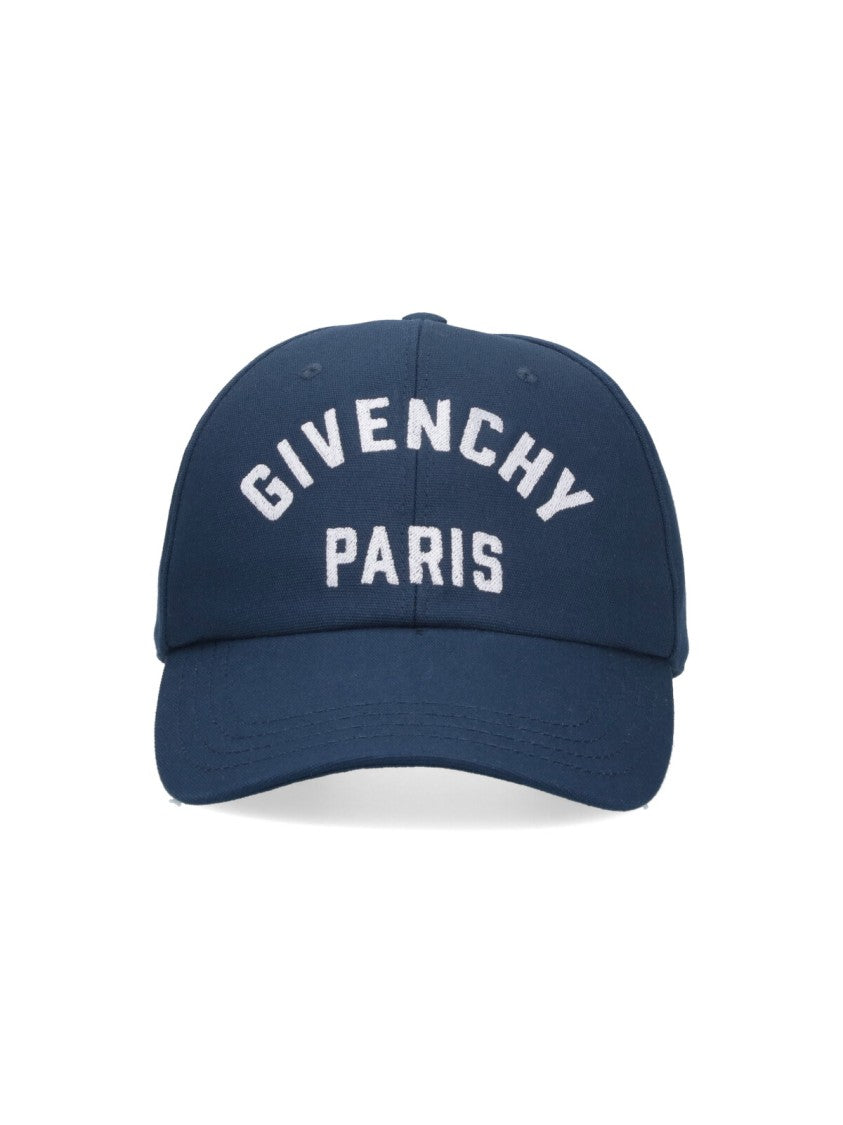 Givenchy Navy Blue Cotton Baseball Cap