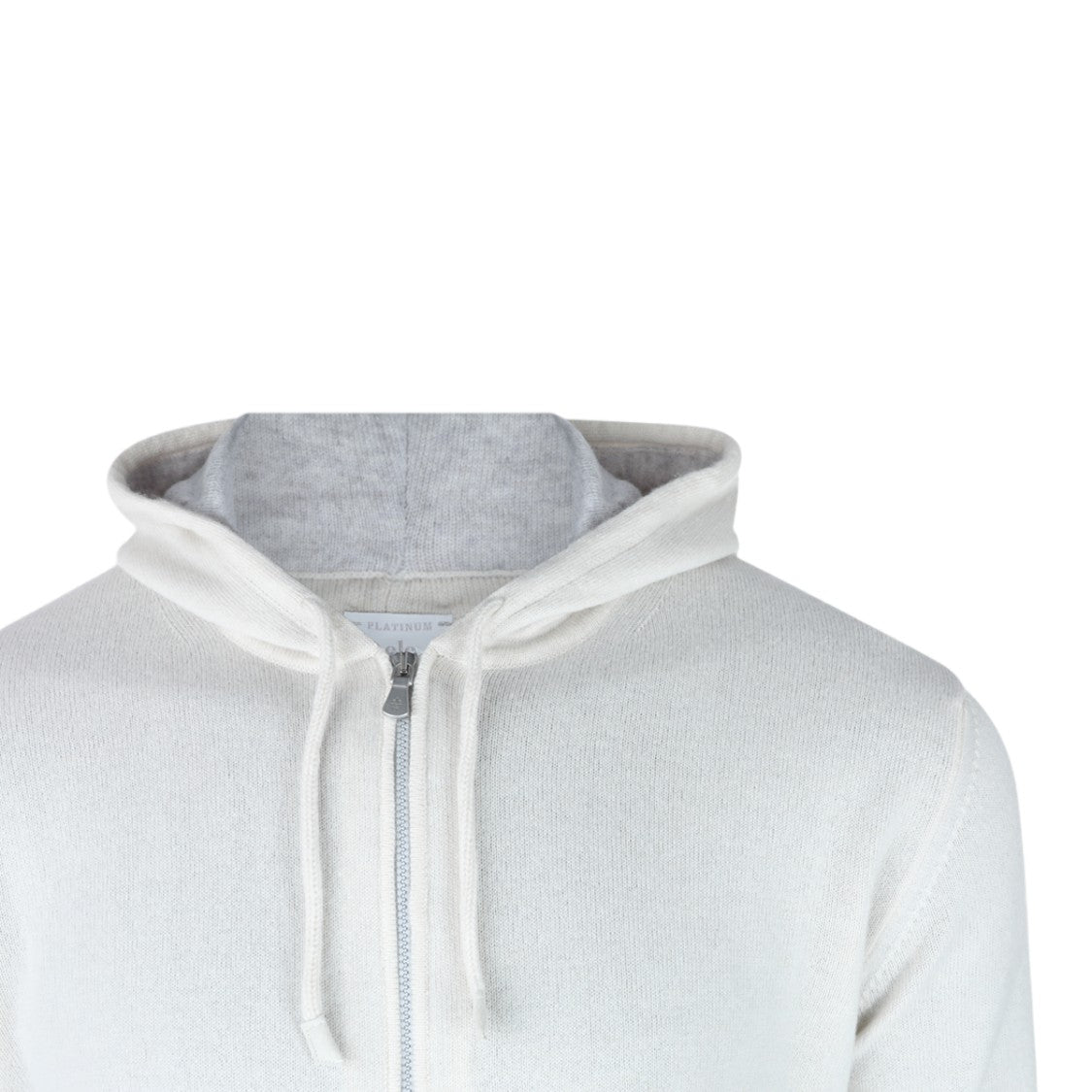 Eleventy Minimalist Zip-Up Hoodie Sweater