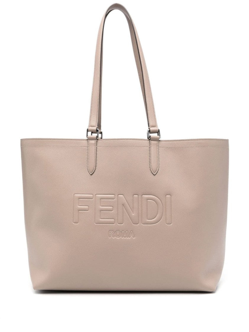 Fendi Beige Calf Leather Shoulder Bag