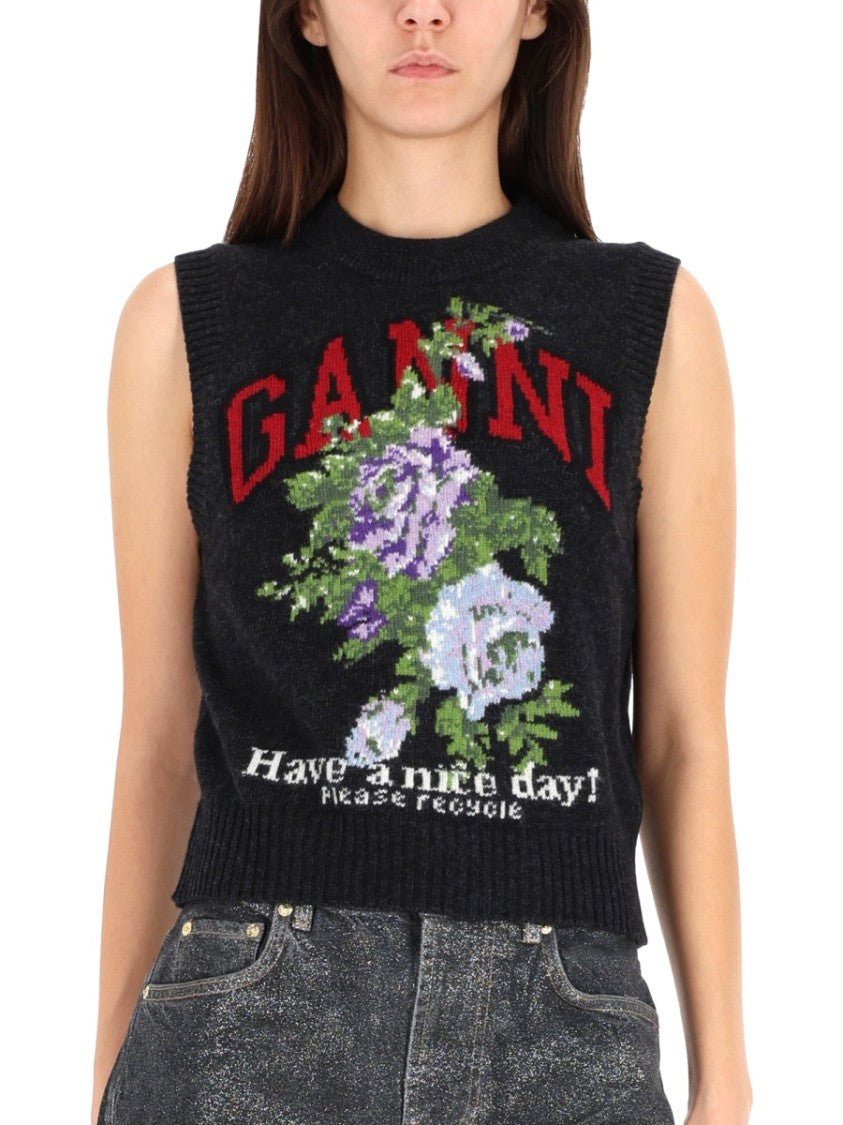 Ganni Rose Vest