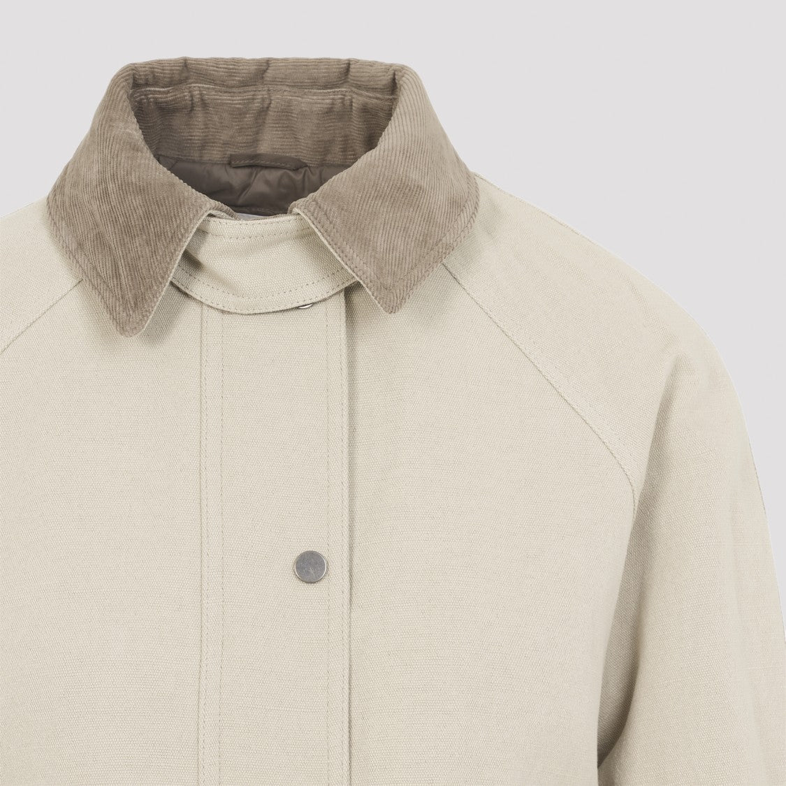 Brunello Cucinelli Beige Cotton Parka Jacket