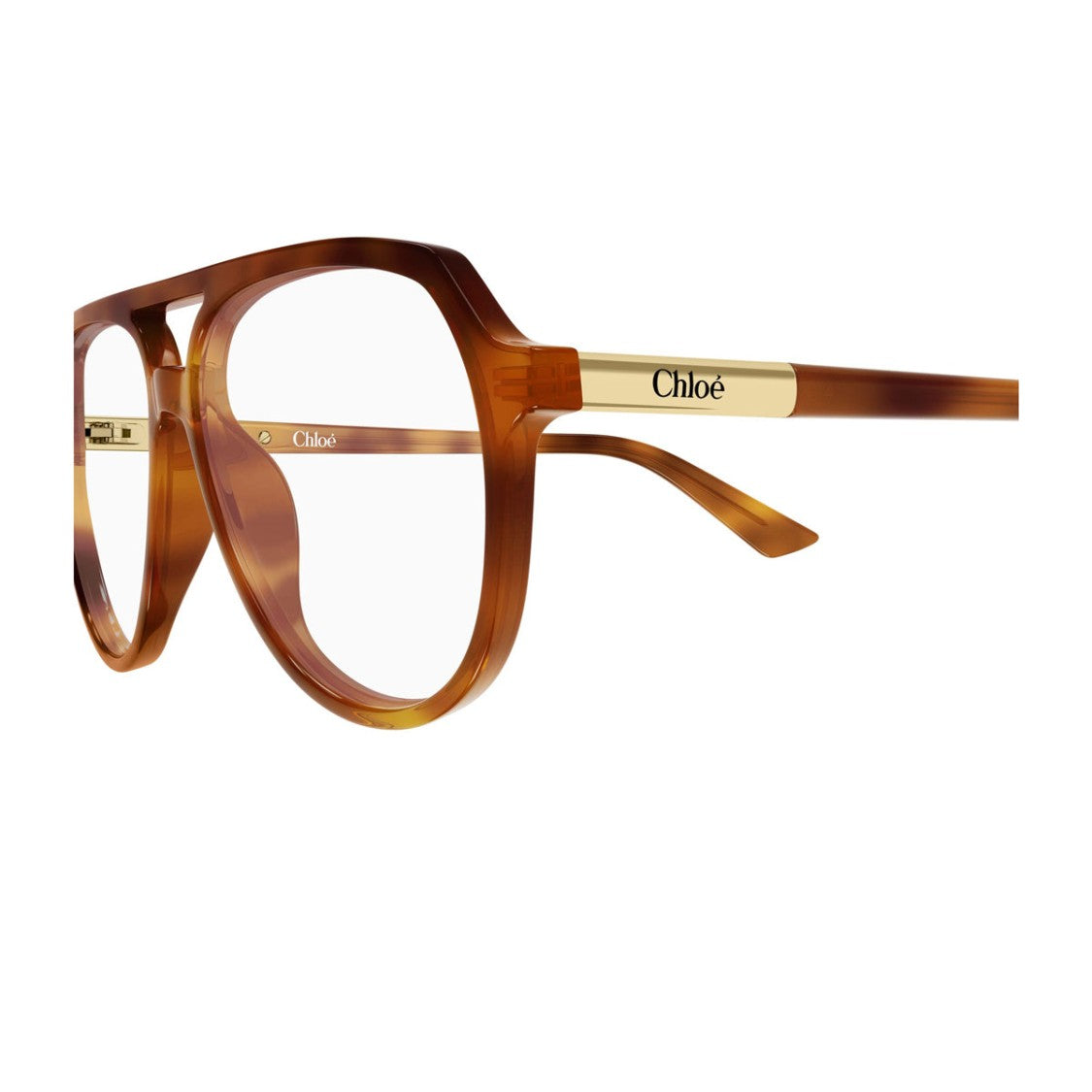 Chloé Aviator-Inspired Havana Acetate Eyewear With Double Bridge