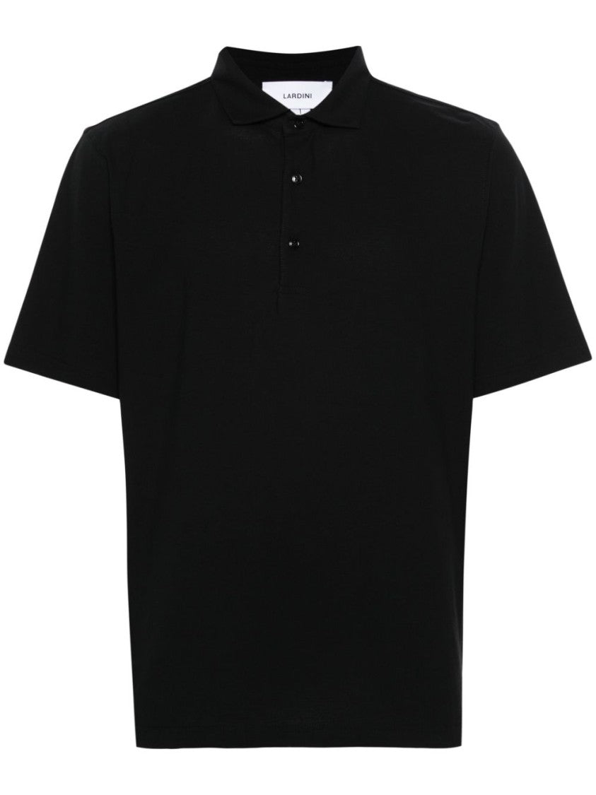 Lardini Black Polo Shirt