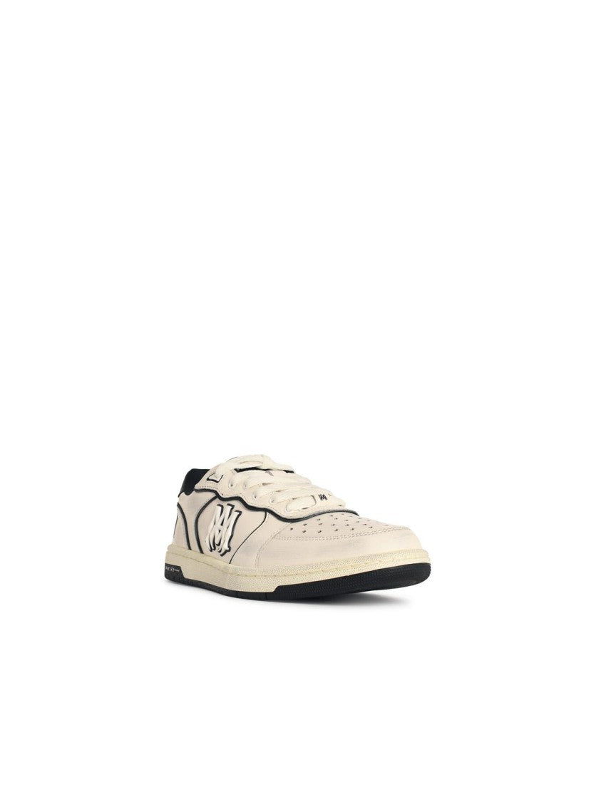 Amiri 'Newport' Ivory White Leather Blend Sneakers