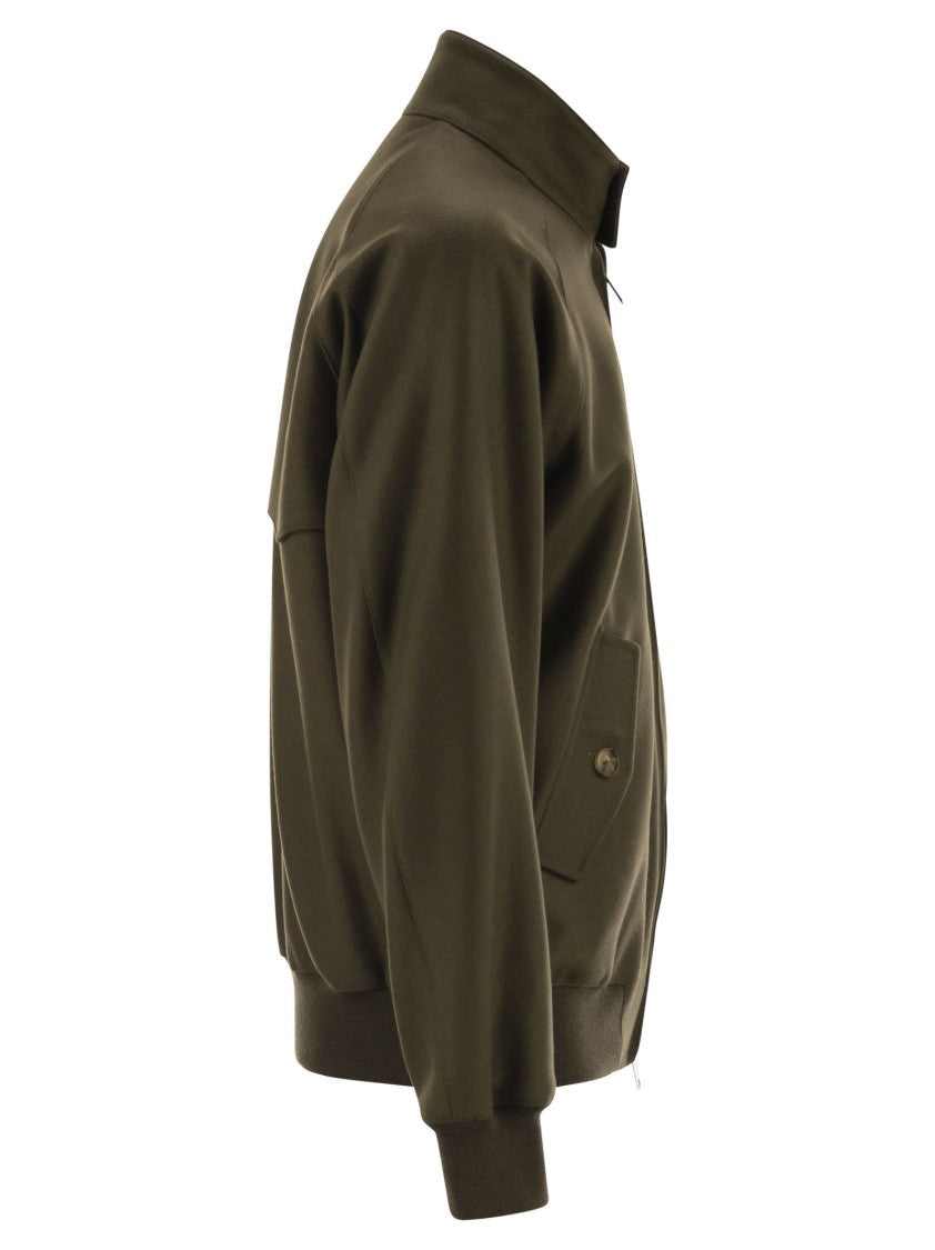Baracuta G9 Melton - Wool And Cashmere Bomber Jacket