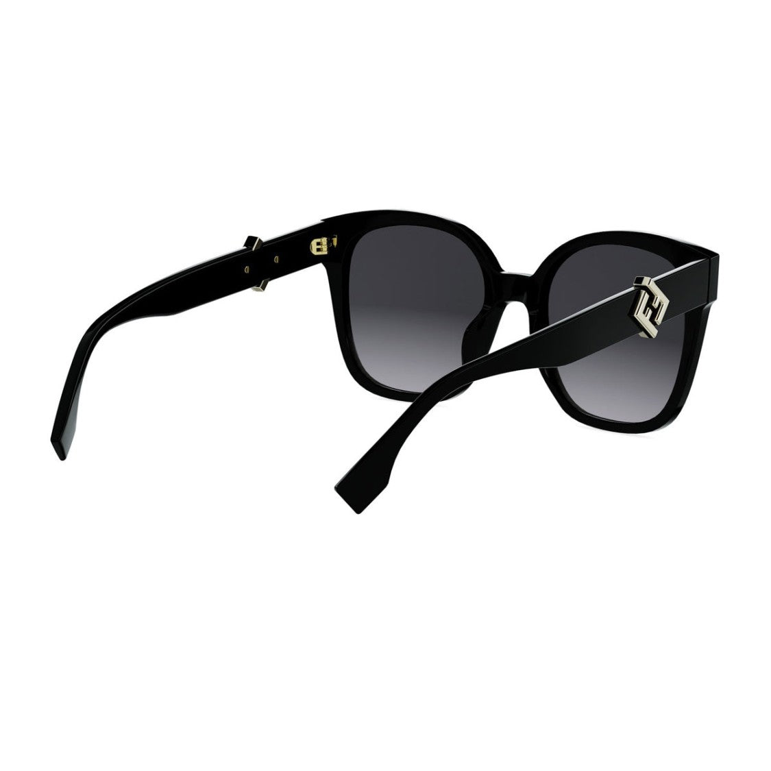 Fendi Black Ff Diamonds Acetate Cat-Eye Sunglasses