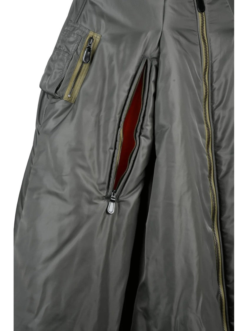Junya Watanabe X Comme Des Garçons Military-Inspired Long Padded Cape With High Collar