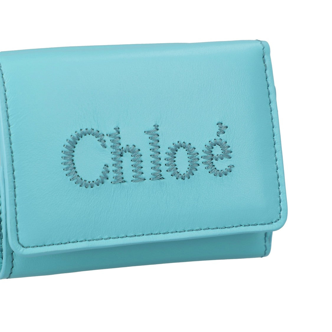 Chloé Sense Tri-Fold Wallet Blue