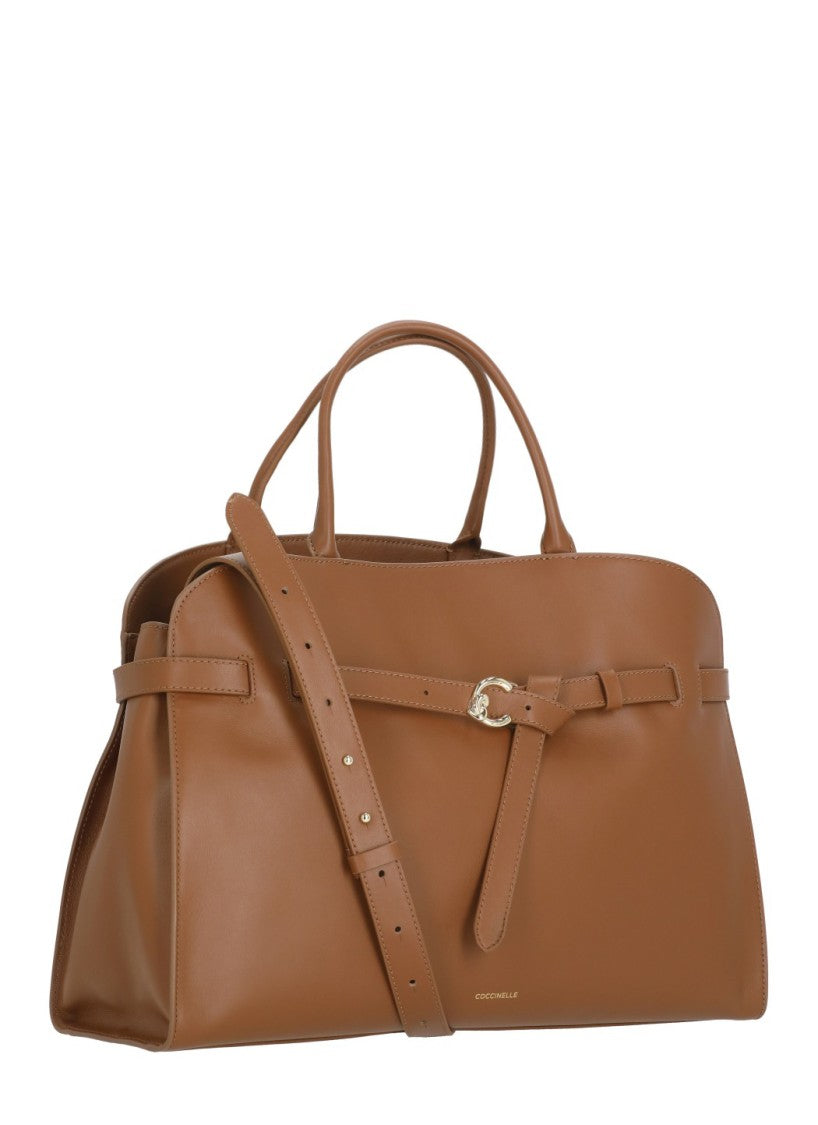 Coccinelle Coccinelle Large Leather Shoulder Bag With Structured Silhouette