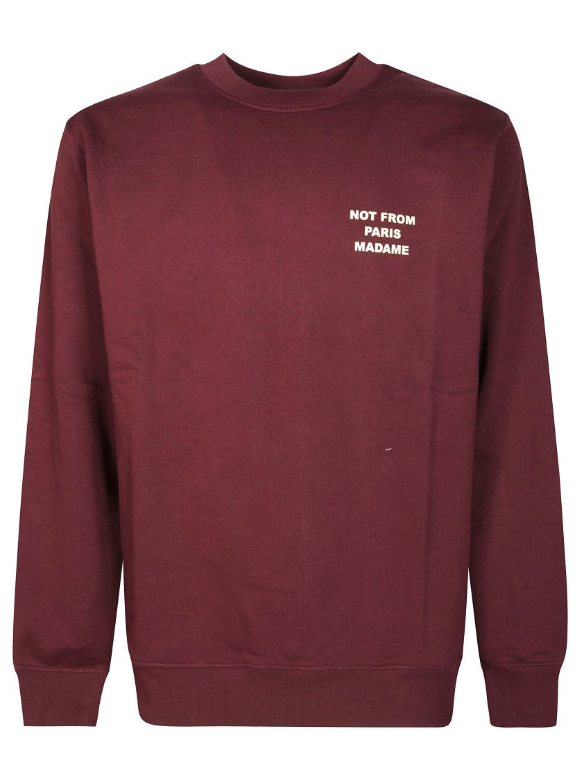 Drôle De Monsieur Crewneck Sweatshirt With Bold Logo Design