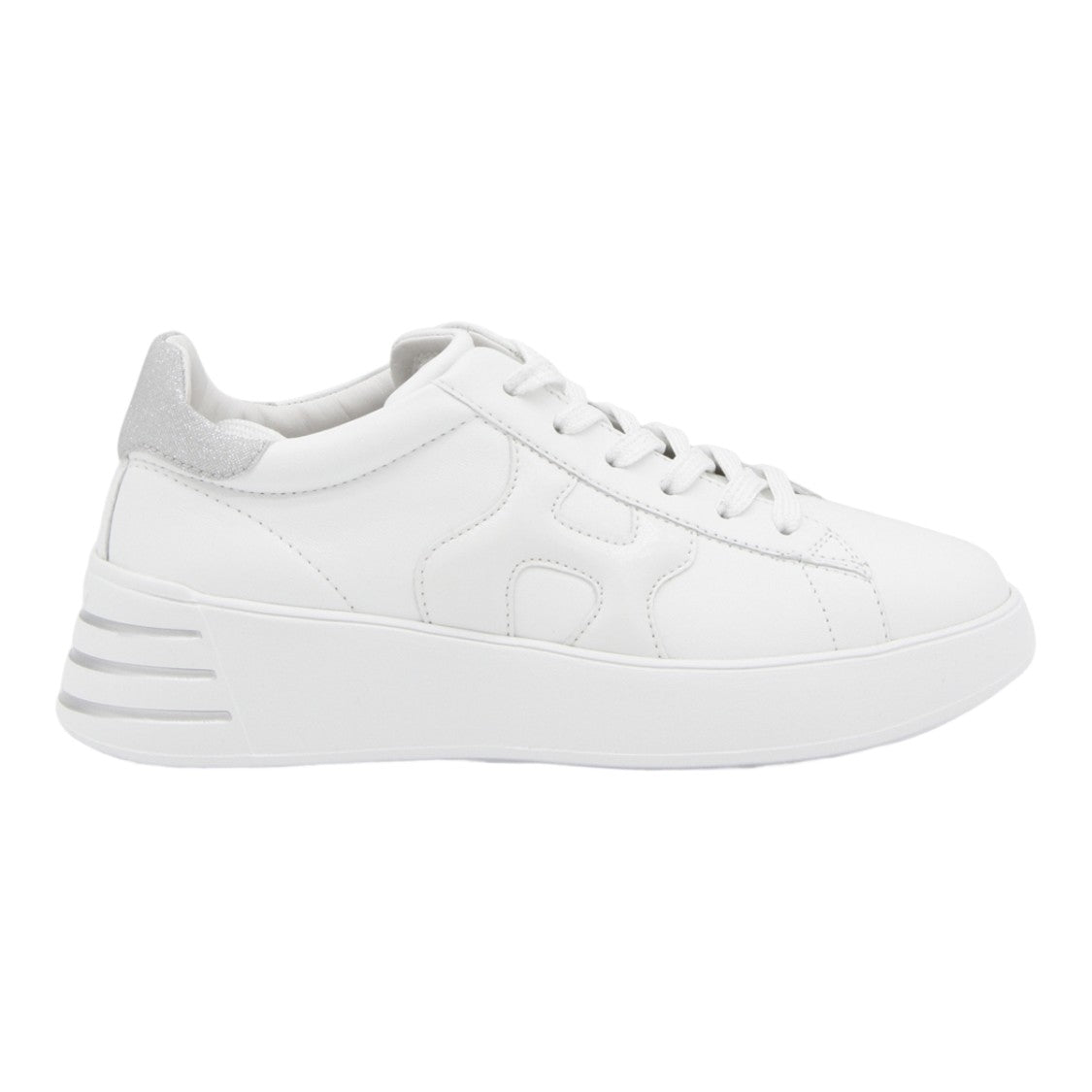 Hogan White Sneakers With Thick Platform Sole