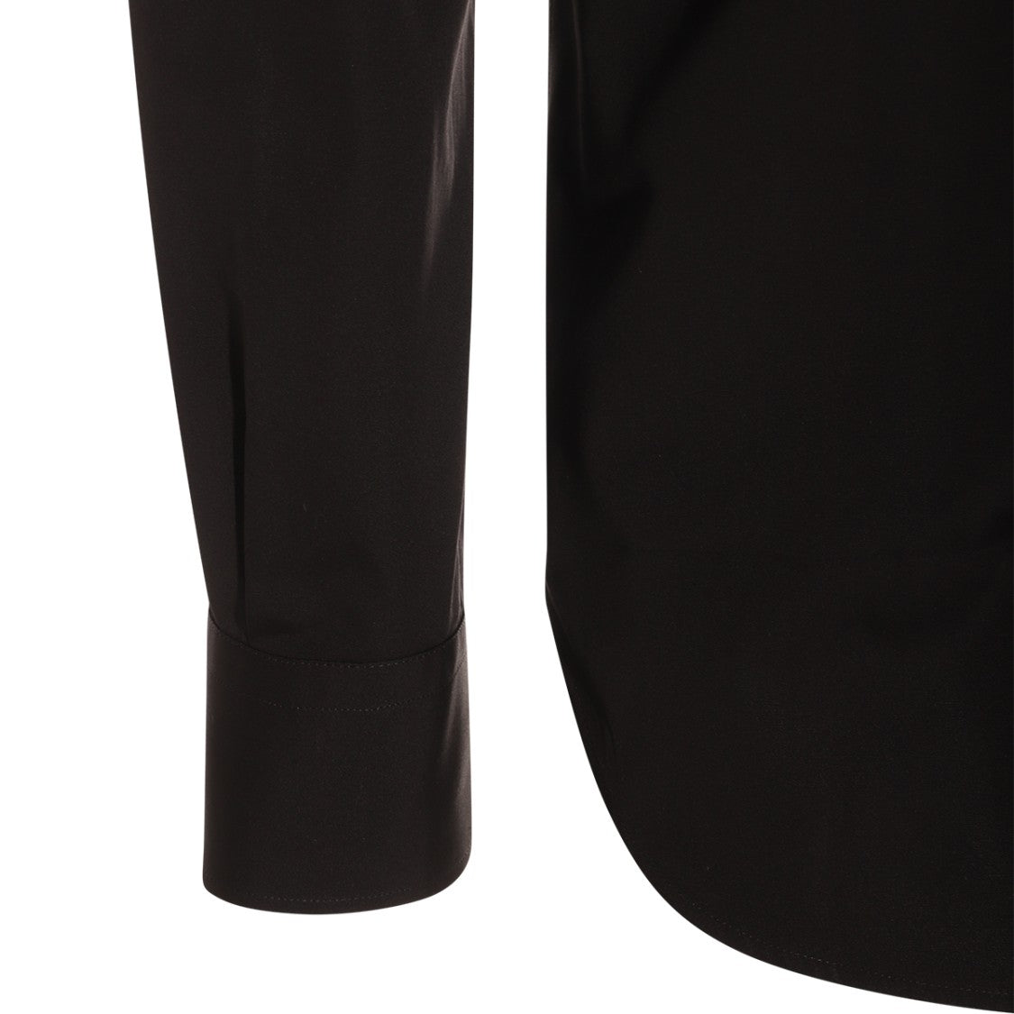 Alexander Mcqueen Black Cotton Silver Tone Shirt