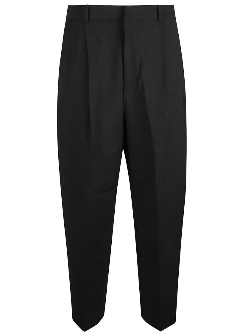 Jacquemus Tapered Leg Trousers With Pleated Design