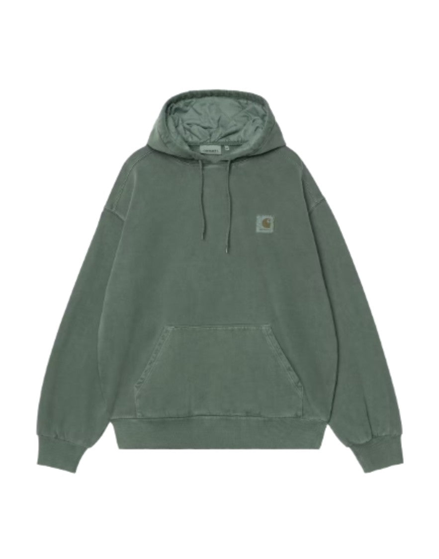 Carhartt Wip Dark Scarab Garment-Dyed Cotton Hooded Sweatshirt