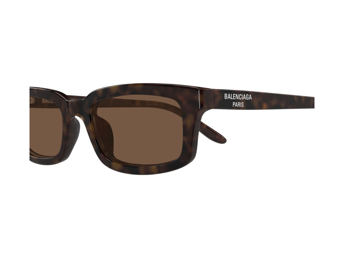 Balenciaga Bb0526s Bold Tortoiseshell Acetate Rectangular Sunglasses