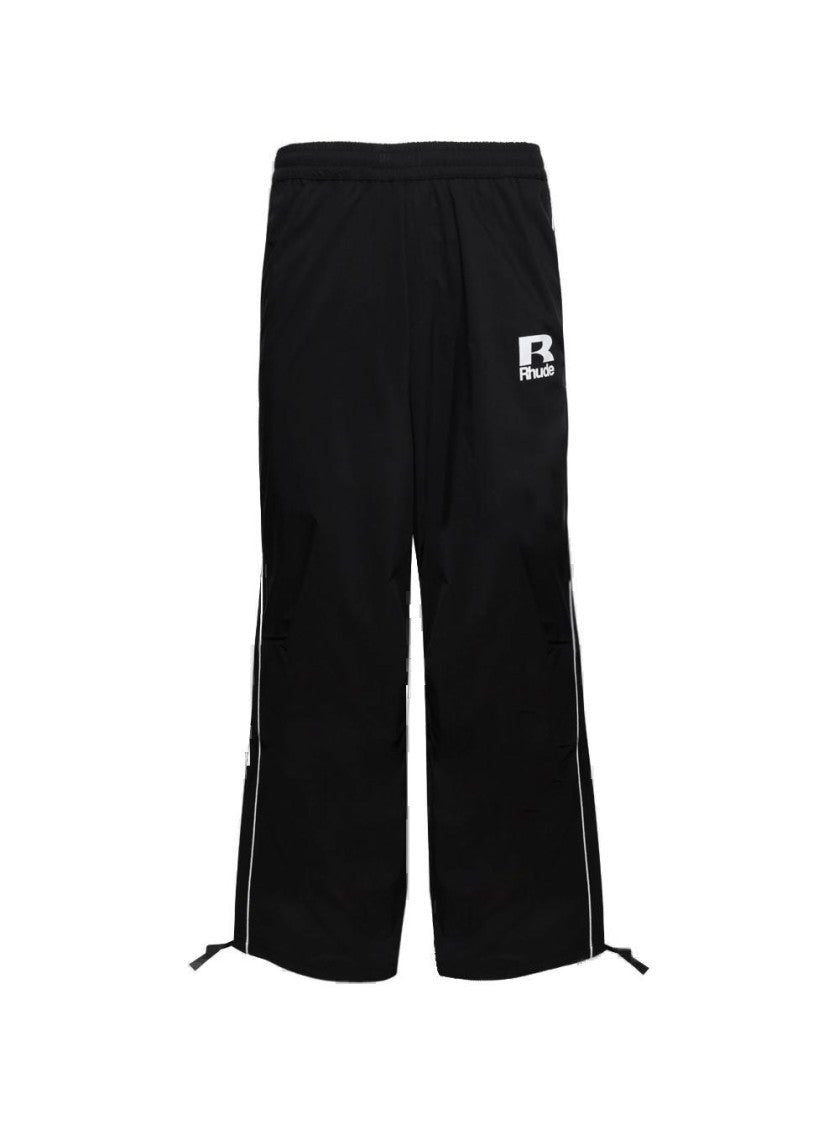 Rhude Piping Parachute Track Pant Black