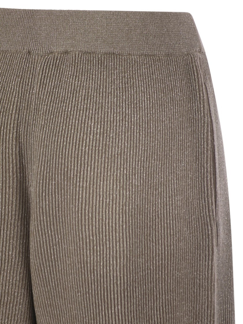 Brunello Cucinelli English Rib Cotton And Viscose Pants
