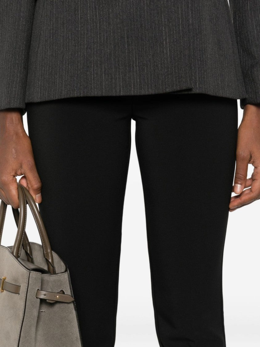 Elisabetta Franchi Fitted Black Trousers