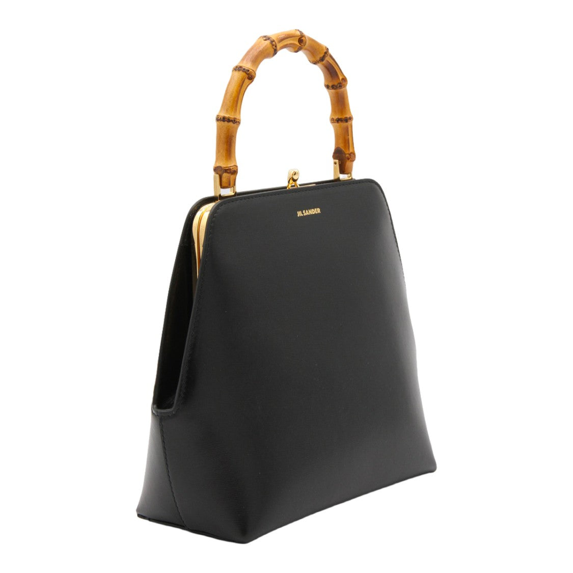 Jil Sander Trapezoidal Handbag With Bamboo-Style Handle