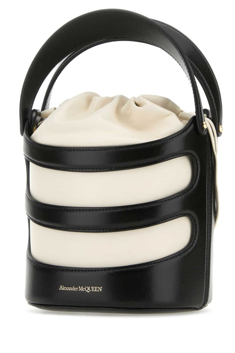 Alexander Mcqueen Two-Tone Leather The Rise Bucket Bag