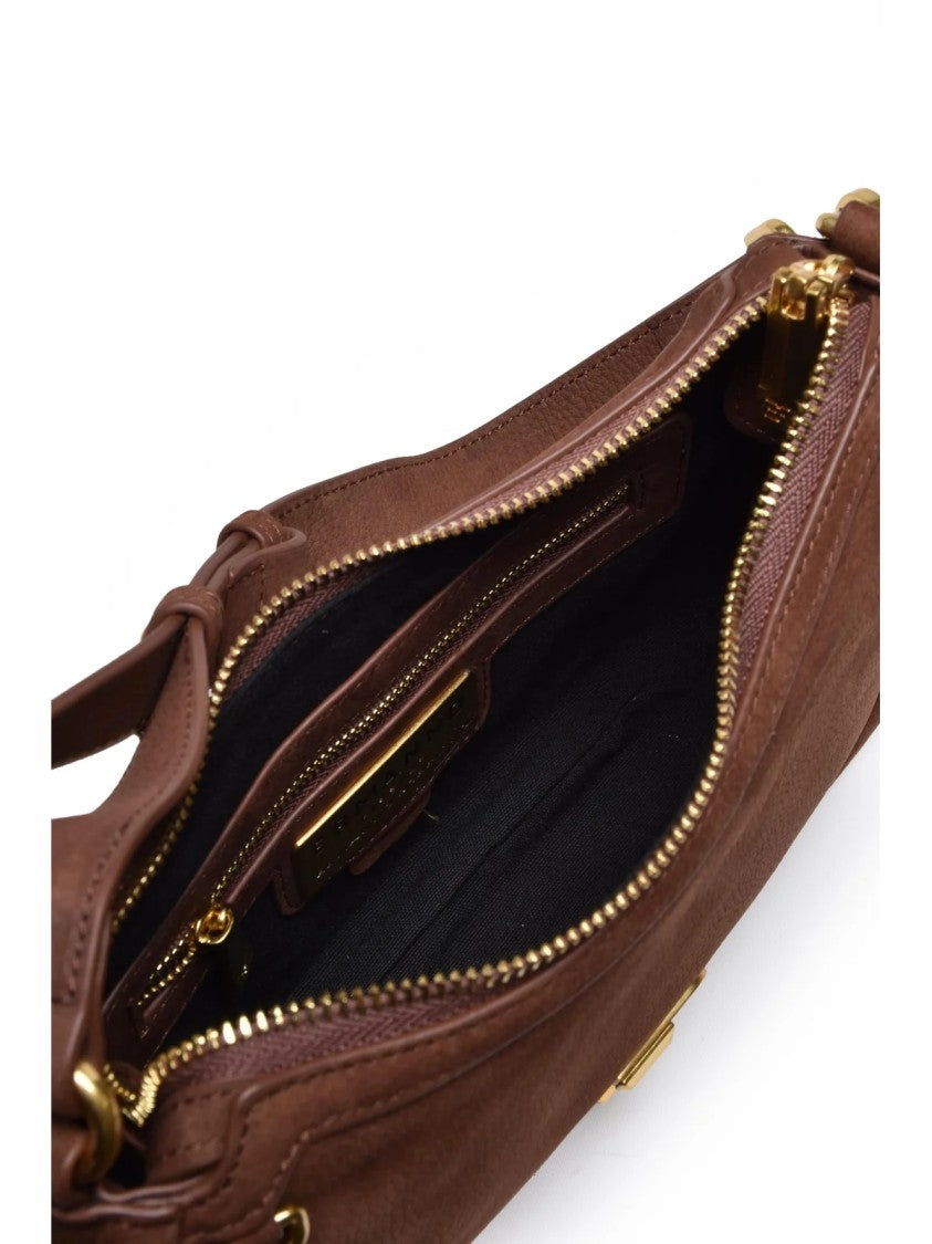 Ermanno Firenze Ermanno Firenze Angelica Shoulder Bag With Gold-Tone Hardware And Adjustable Strap