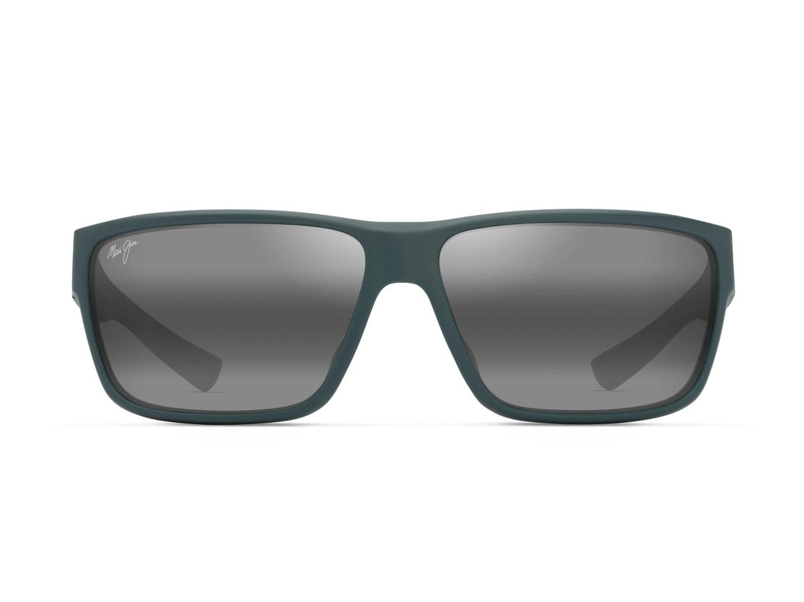Maui Jim Black Uila Rectangular Sunglasses