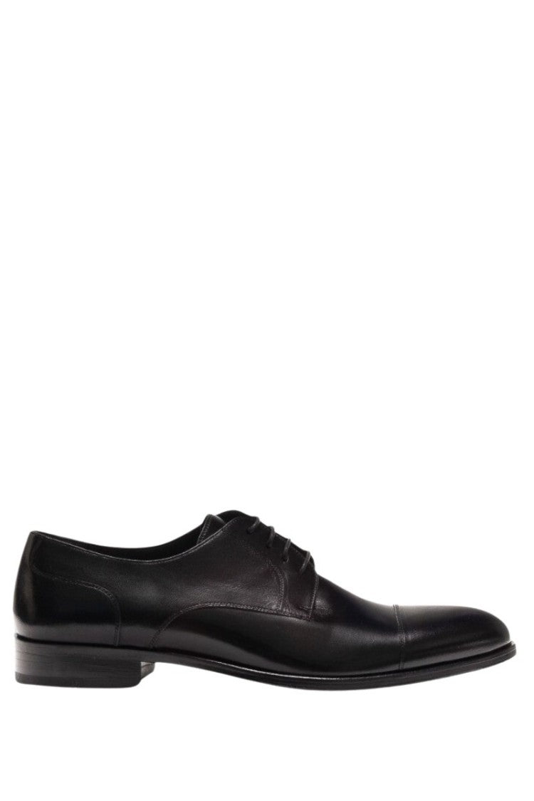 Philippe Lang Black Lace-Up Derbies