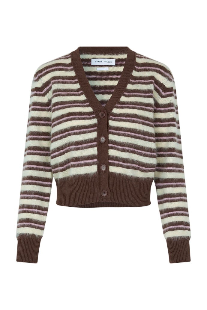 Samsoe Samsoe Fine Knit Cardigan With V-Neckline And Button-Down Closure