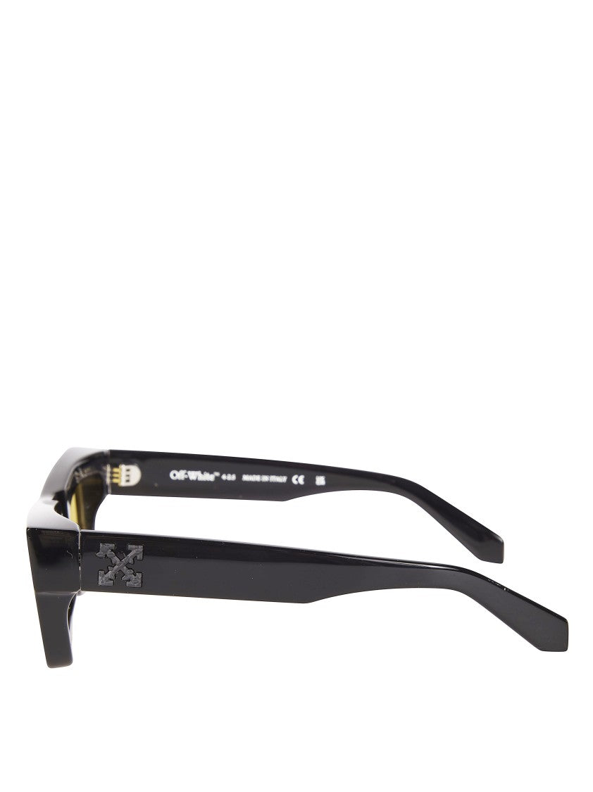 Off-White Black Charleston Acrylic Angled Sunglasses