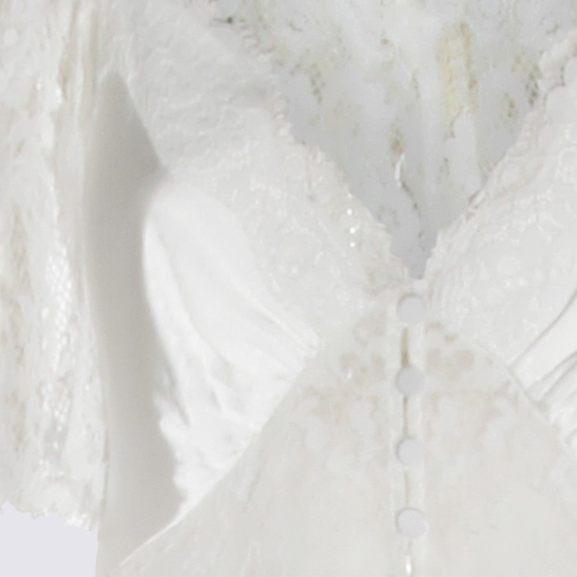 Self-Portrait White Lace Maxi Dress
