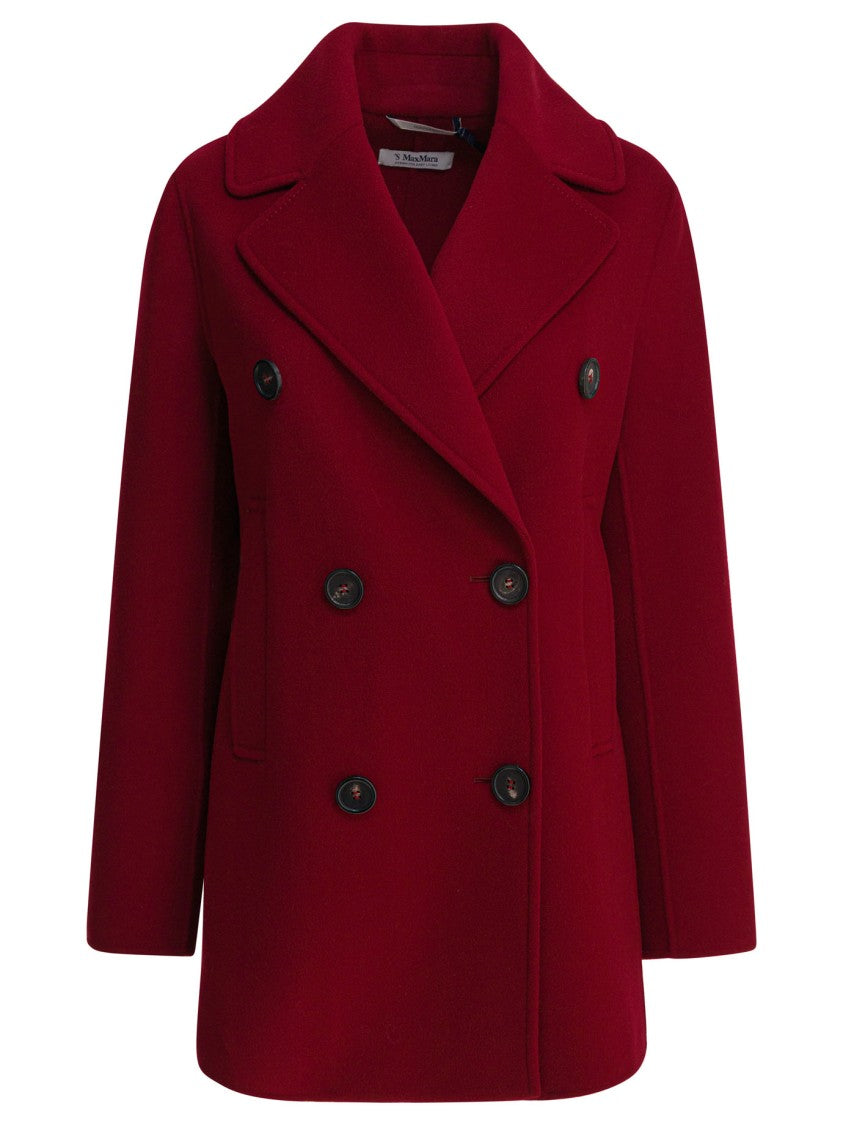 Max Mara Double-Breasted Wool Coat With Wide Lapels