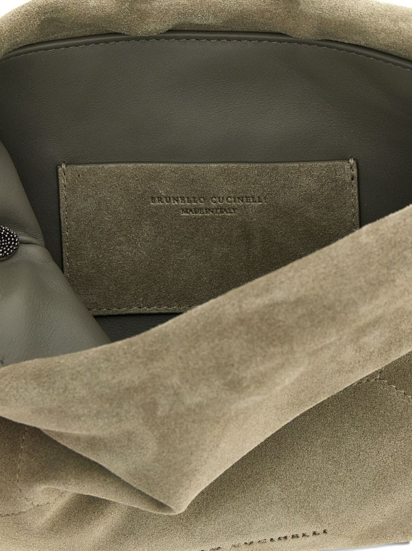 Brunello Cucinelli Soft Calf Leather Shoulder Bag