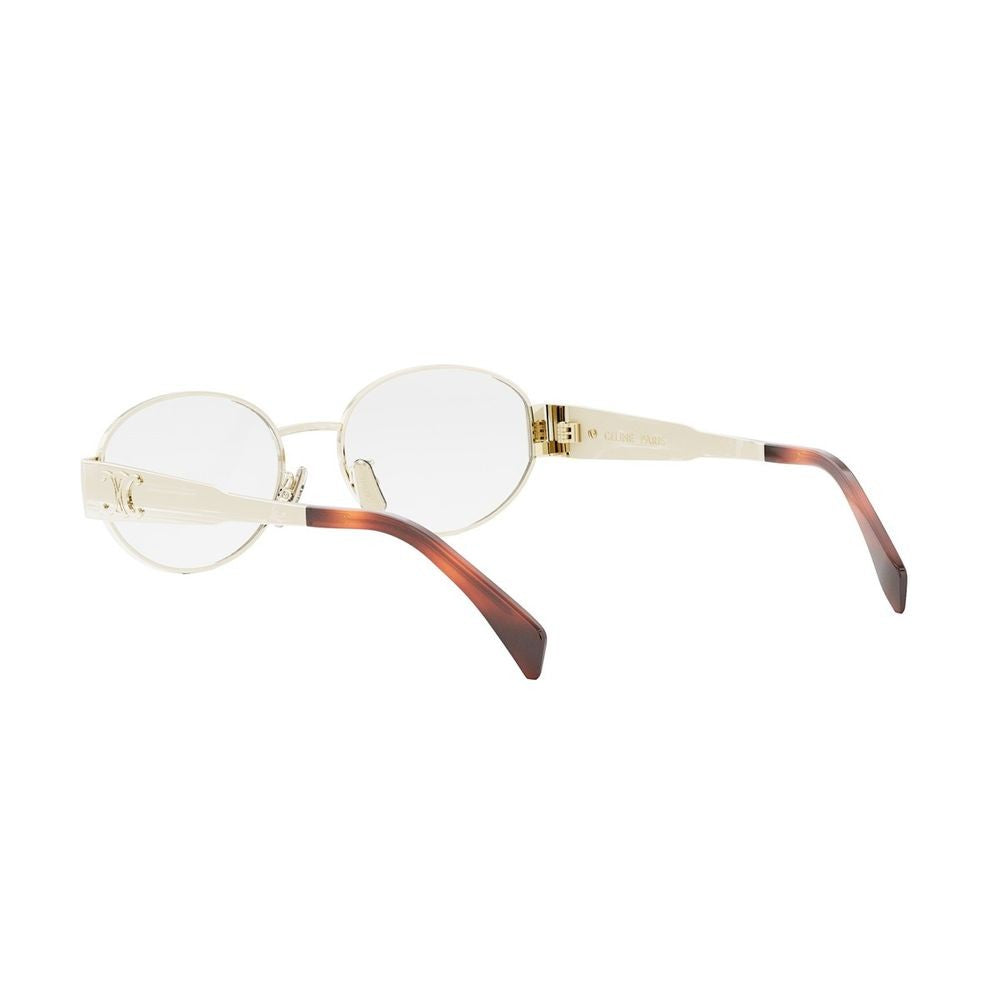 Celine Metal Triomphe Round Oval Metal Triomphe Optical Eyewear