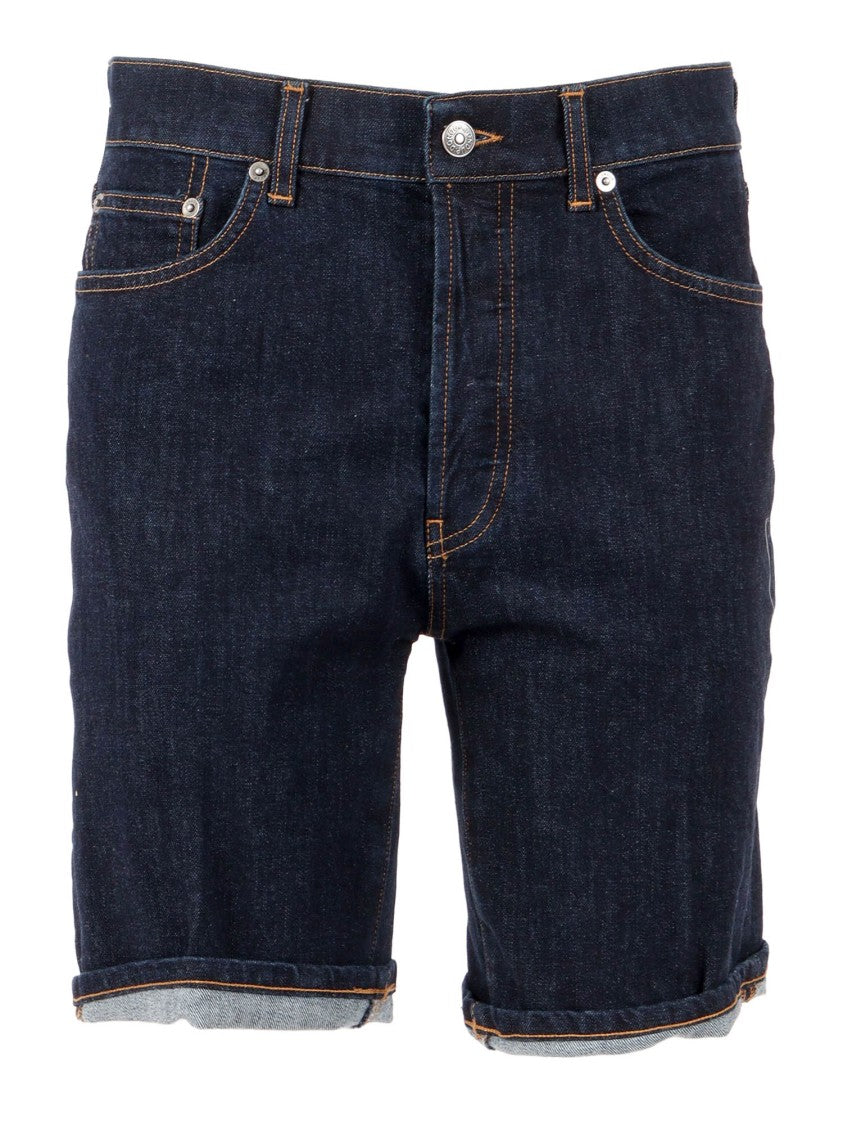 Dondup Dade Dark Rolled Denim Shorts