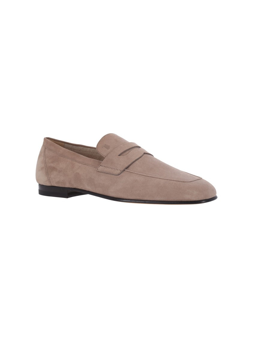 Tod's Suede Moccasins – Beige