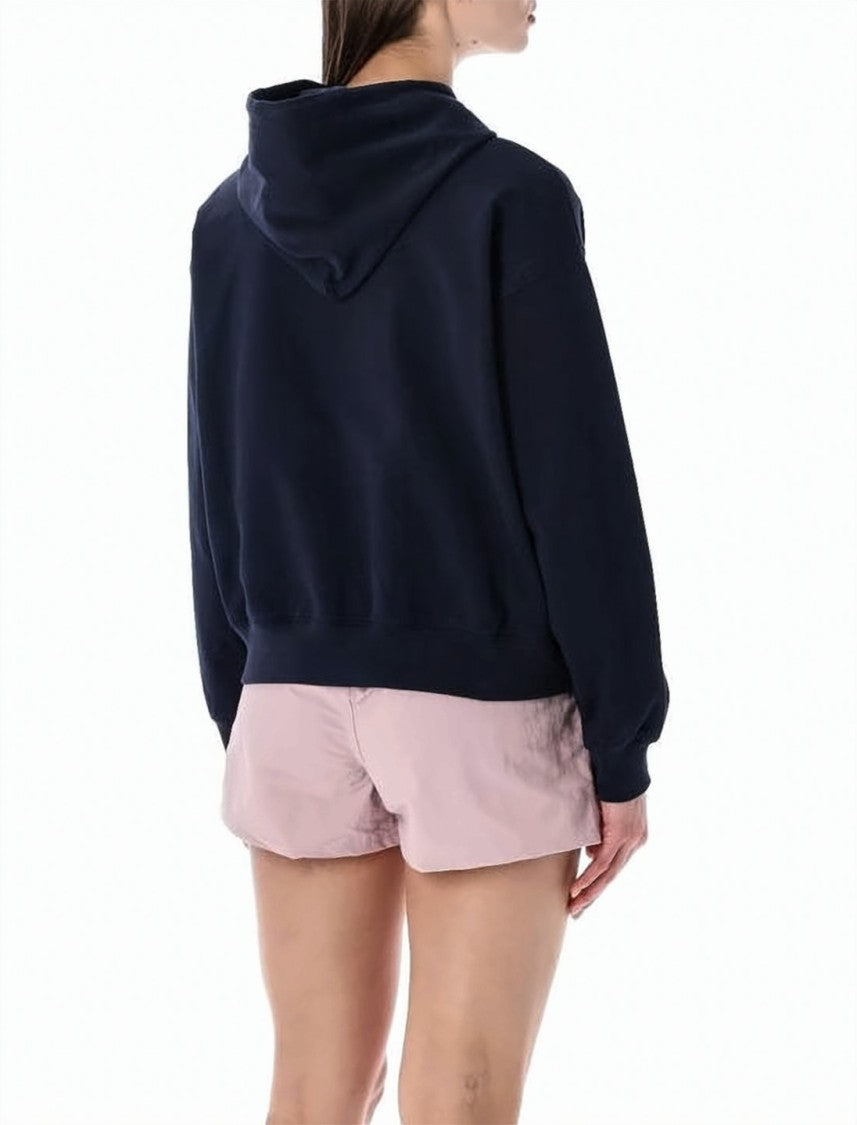 Patagonia Relaxed Fit Blue Hoodie With Kangaroo Pocket