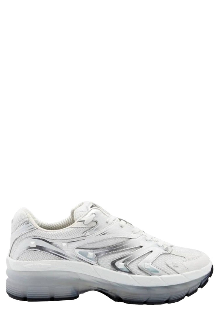 Valentino Bianco N Silver Studs Sneakers