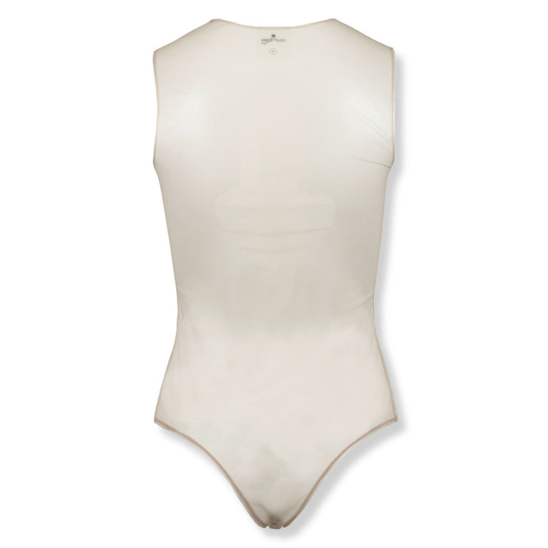 Courrèges Illusion Circle Satin Bodysuit