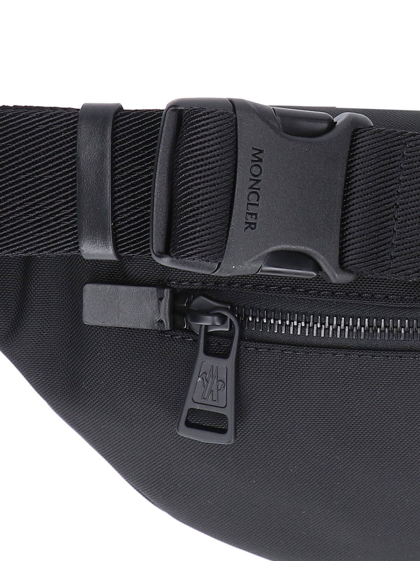 Moncler Black Durance Nylon Waist Bag