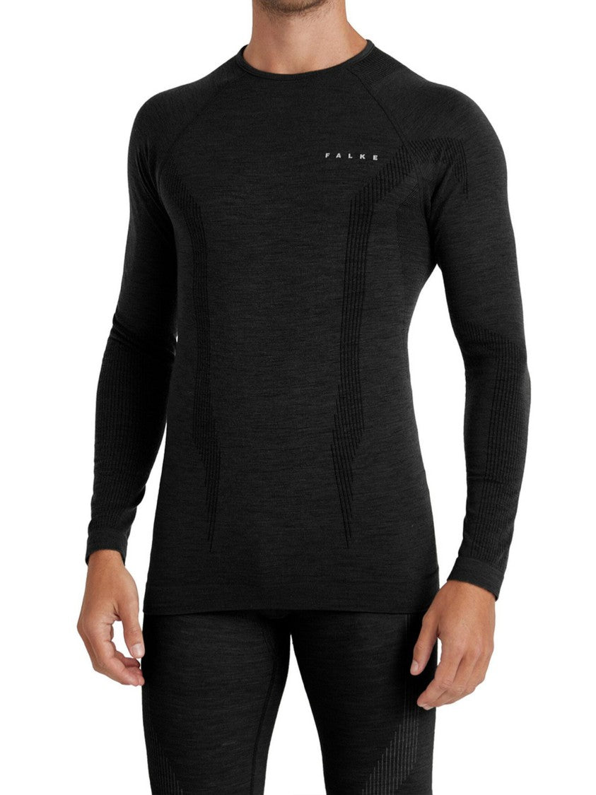 Falke Black Seamless Textured Detail Ski Top