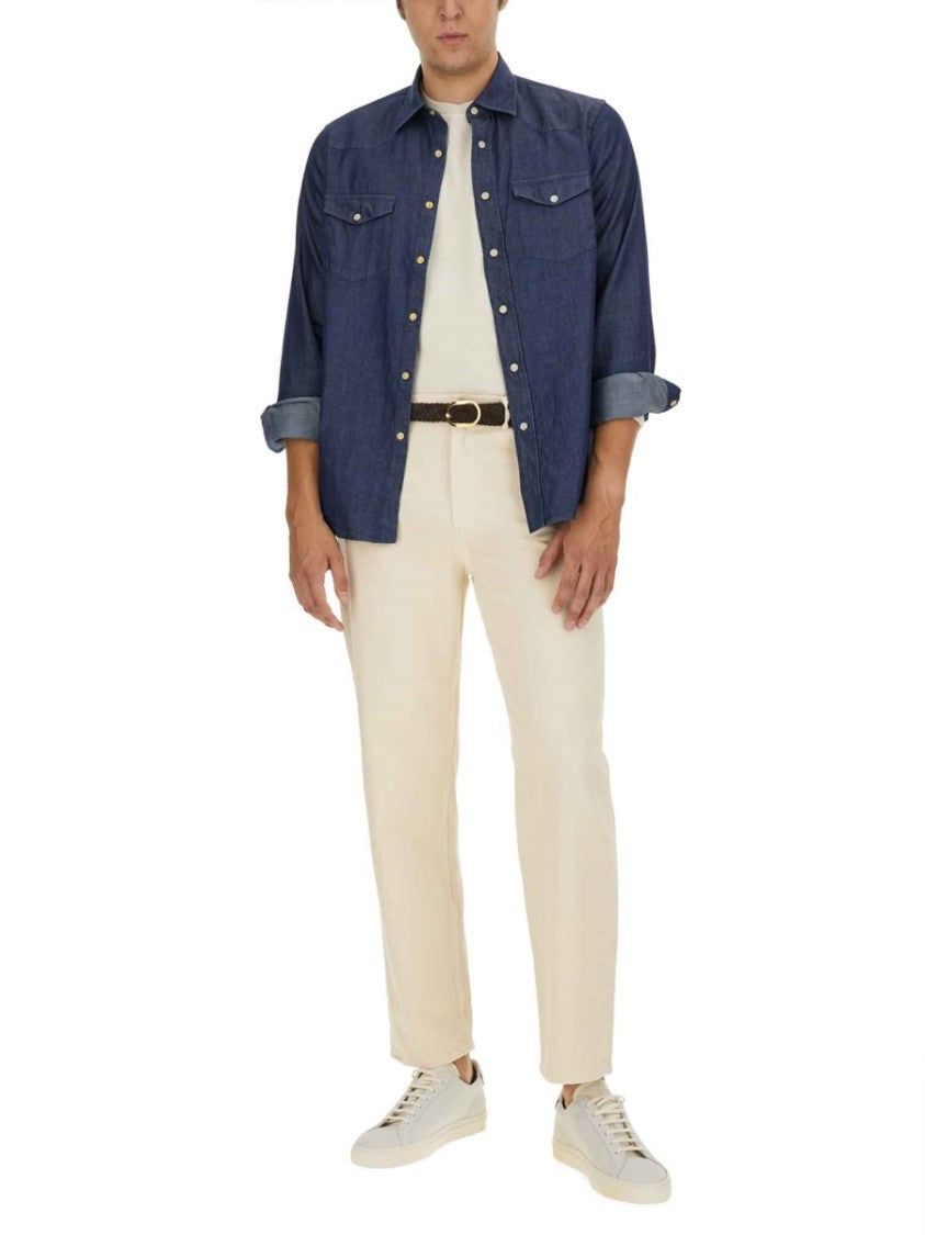 Lardini Blue Regular Fit Shirt