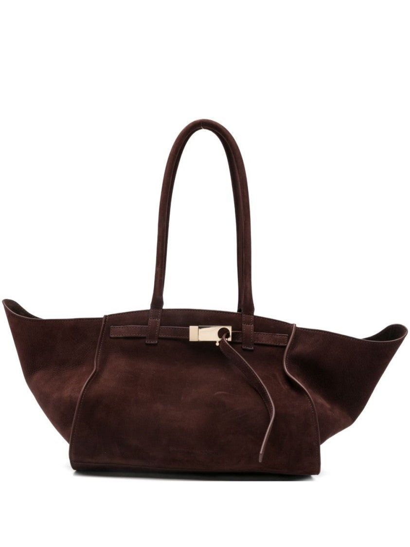 Benedetta Bruzziches Bordeaux Handbag With Winged Silhouette