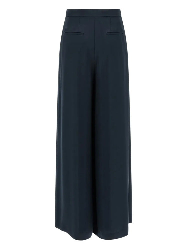 Pinko Wide-Leg Trousers With High Waist And Front Pleats