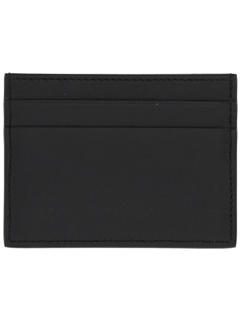 Dolce & Gabbana Neutrals Compact Metallic Logo Card Holder
